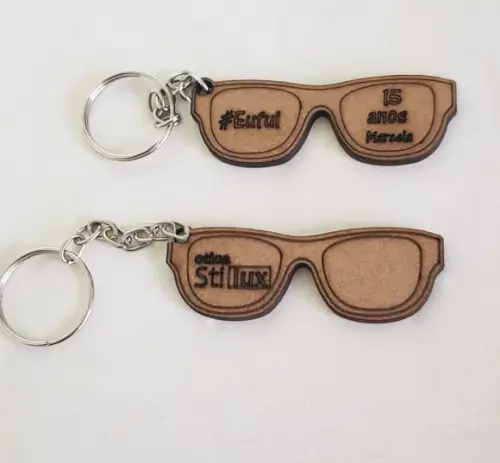 Chaveiro mdf 3mm-corte e Gravação a Laser