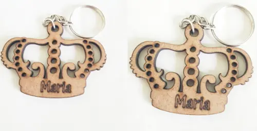 Chaveiro mdf 3mm-corte e Gravação a Laser