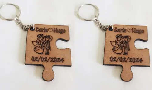 Chaveiro mdf 3mm-corte e Gravação a Laser