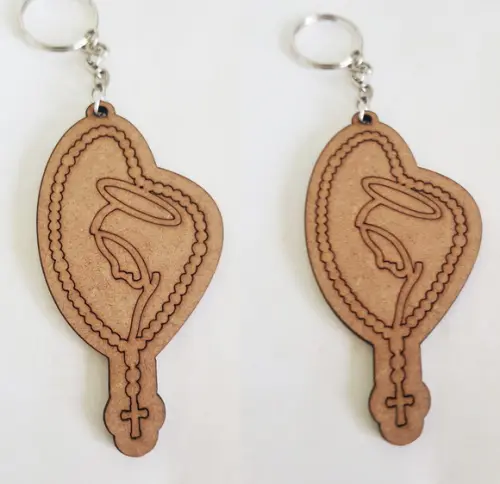 Chaveiro mdf 3mm-corte e Gravação a Laser