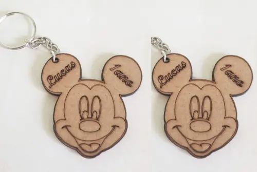 Chaveiro mdf 3mm-corte e Gravação a Laser
