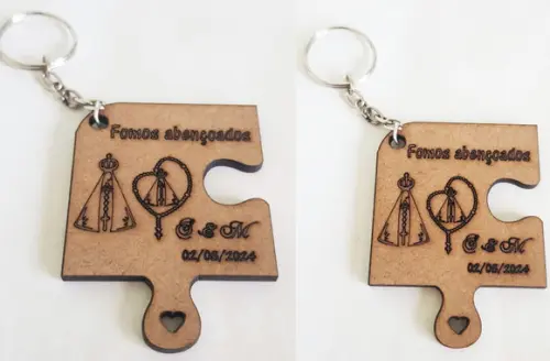 Chaveiro mdf 3mm-corte e Gravação a Laser