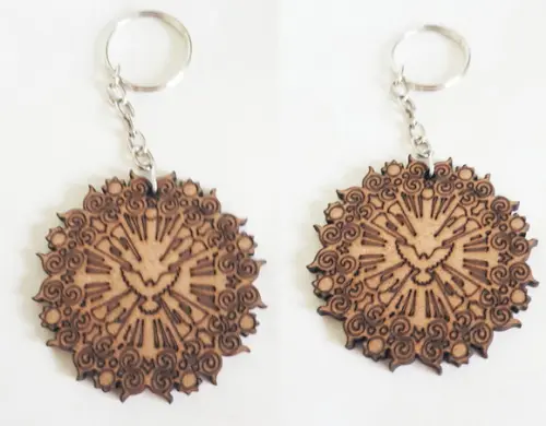 Chaveiro mdf 3mm-corte e Gravação a Laser