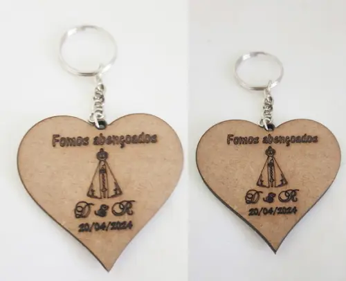 Chaveiro mdf 3mm-corte e Gravação a Laser