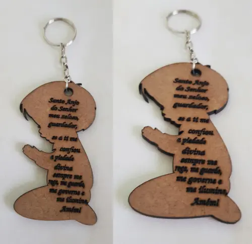 Chaveiro mdf 3mm-corte e Gravação a Laser