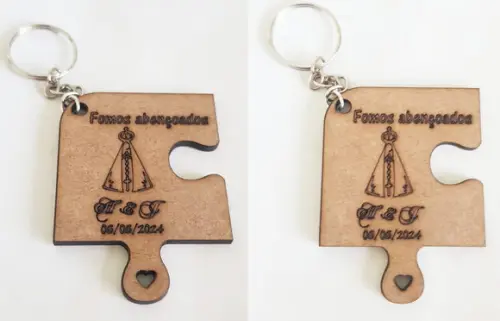 Chaveiro mdf 3mm-corte e Gravação a Laser