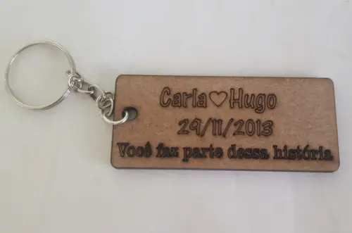 Chaveiro mdf 3mm-corte e Gravação a Laser