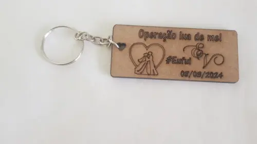 Chaveiro mdf 3mm-corte e Gravação a Laser