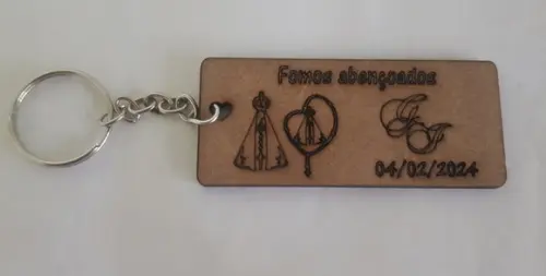 Chaveiro mdf 3mm-corte e Gravação a Laser