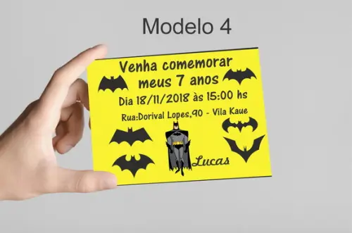 Convite 10x7 - Batman