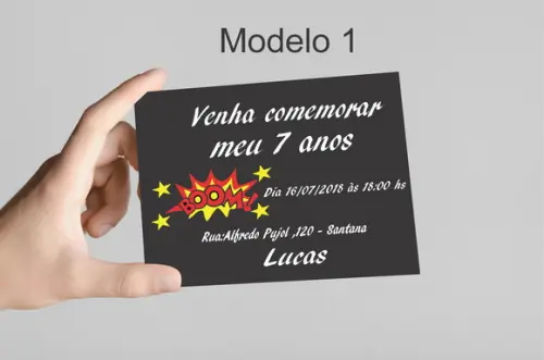 Convite 10x7 - Bomba