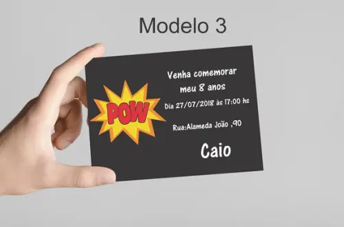 Convite 10x7 - Bomba