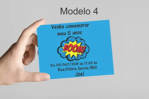 Convite 10x7 - Bomba