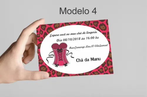 Convite 10x7 - Chá de Lingerie
