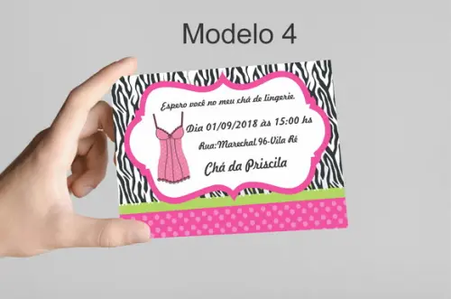 Convite 10x7 - Chá de Lingerie