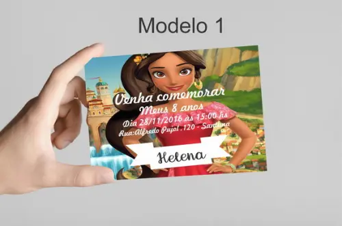 Convite 10x7 - Elena de Avalor