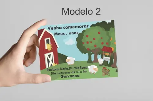 Convite 10x7 - Fazendinha