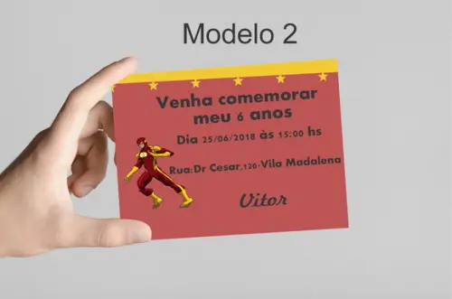 Convite 10x7 - Flash
