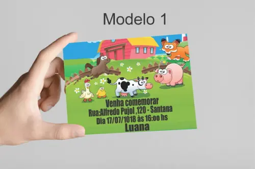 Convite 10x7 - Fazendinha