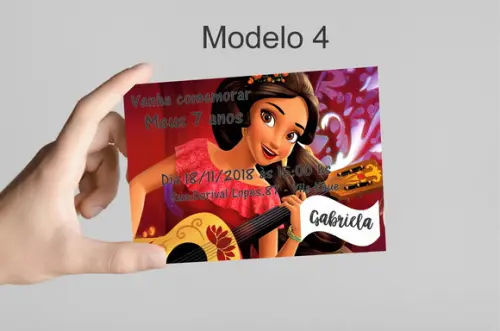 Convite 10x7 - Elena de Avalor