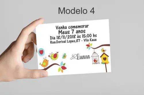 Convite 10x7 - Jardim Encantado