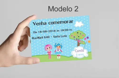 Convite 10x7 - Lalaloopsy