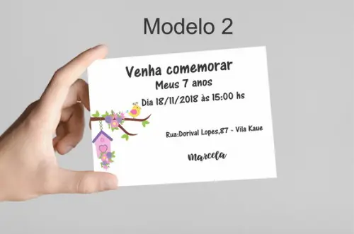 Convite 10x7 - Jardim Encantado