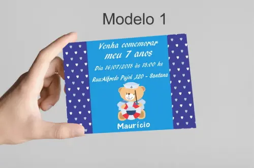 Convite 10x7 - Marinheiro