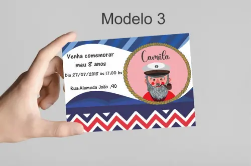 Convite 10x7 - Marinheiro