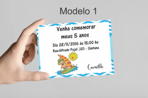 Convite 10x7 - Patatí Patatá