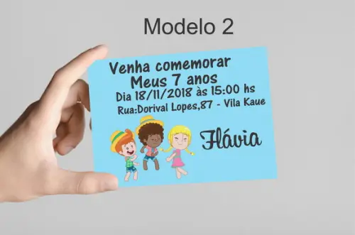 Convite 10x7 - Mundo Bita