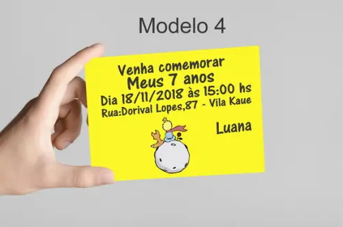 Convite 10x7 - Pequeno Príncipe