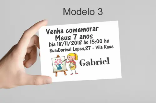Convite 10x7 - Pintando o 7