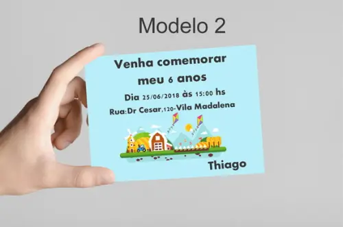 Convite 10x7 - Pipa e Catavento
