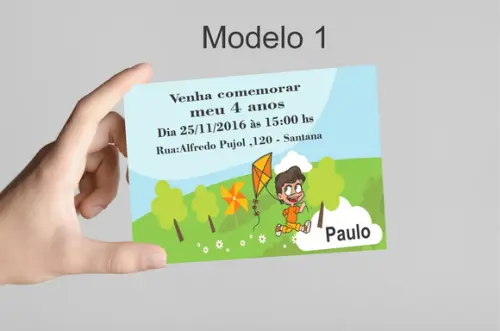 Convite 10x7 - Pipa e Catavento