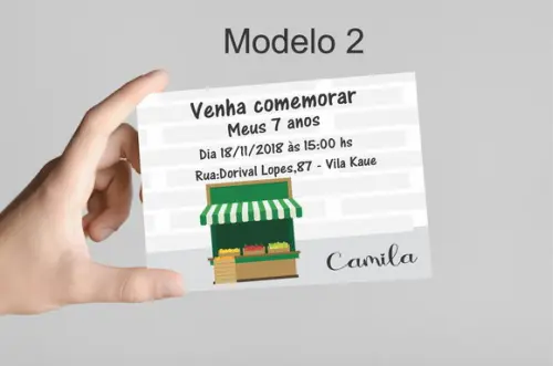 Convite 10x7 - Quitandinha