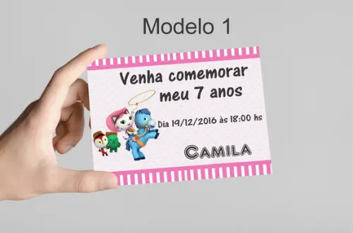 Convite 10x7 - Sheriff Calie do Oeste