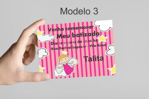 Convite 10x7 -batizado