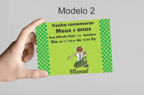 Convite 10x7 -ben10