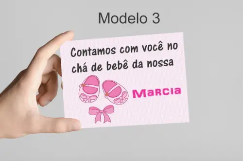 Convite 10x7 -chá de Bebê