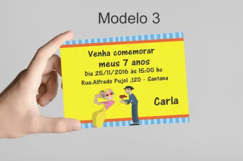 Convite 10x7 -chaves