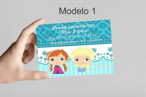 Convite 10x7 -frozen