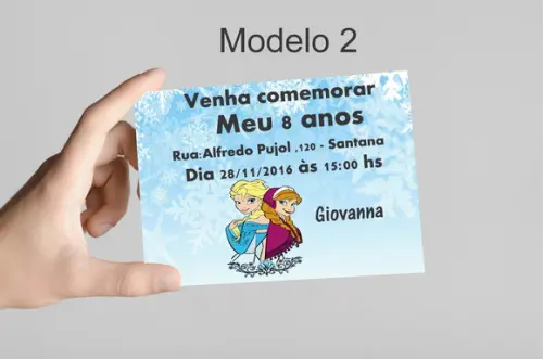 Convite 10x7 -frozen