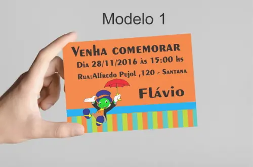 Convite 10x7 -grilo Falante