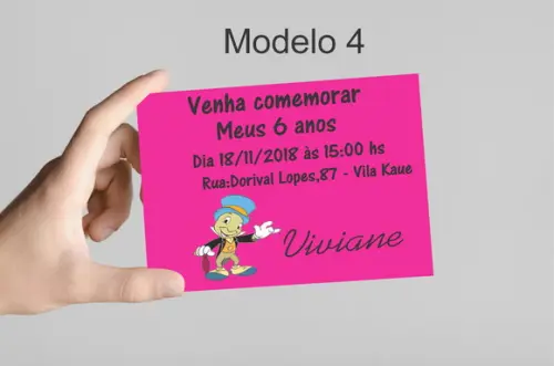 Convite 10x7 -grilo Falante