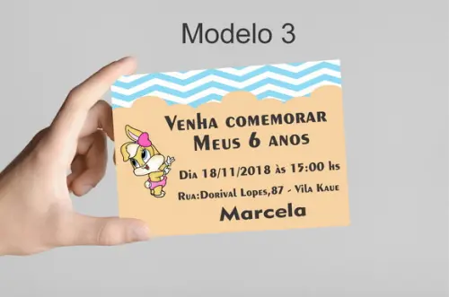 Convite 10x7 -lola