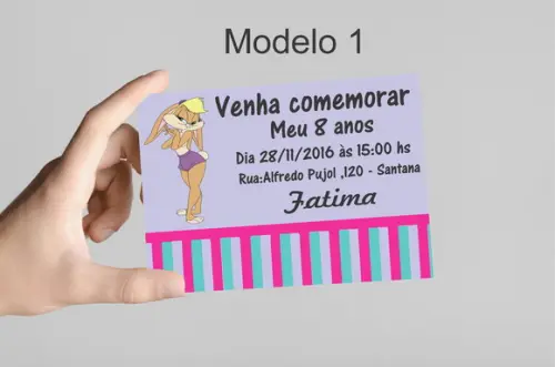 Convite 10x7 -lola