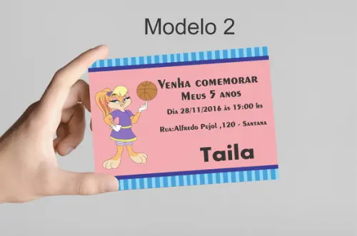 Convite 10x7 -lola
