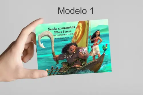 Convite 10x7 -moana e Mauí