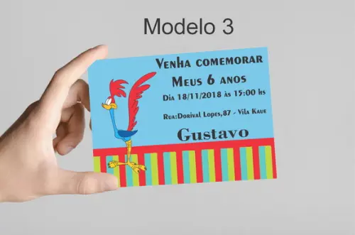 Convite 10x7 -papaleguas